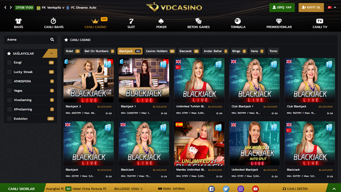 Vdcasino Blackjack Oyunları Nasıl Oynanır?