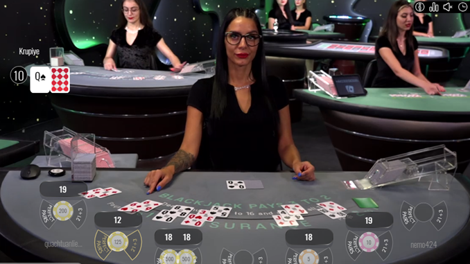 Vivo Gaming Canlı Blackjack Oyunu