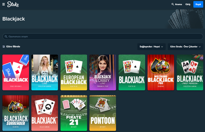 Stake.com Blackjack